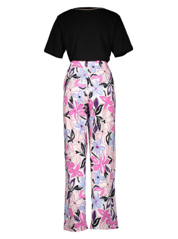 LASCANA Pyjama zwart/lichtroze