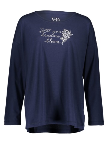 VIVANCE DREAMS Pyjama-Oberteil in Dunkelblau