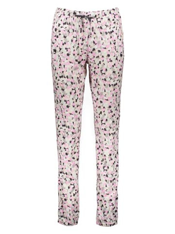 Vivance Pyjama-Hose in Rosa/ Schwarz/ Grau