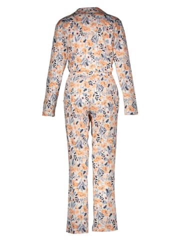 Pyjama in Creme/ Orange