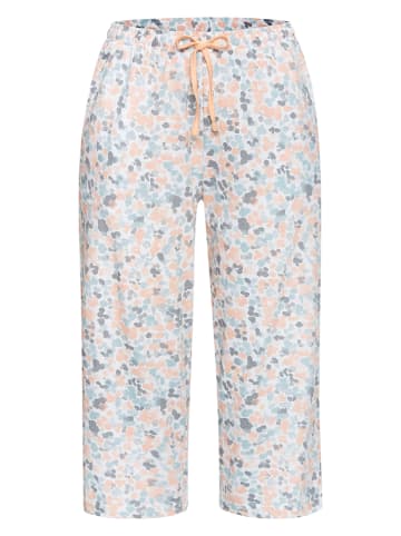 Vivance Pyjama-Hose in Grau/ Apricot