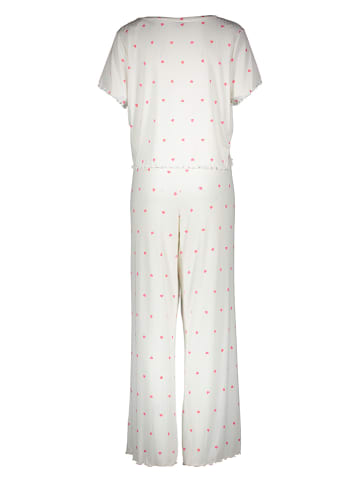 Pyjama wit/roze