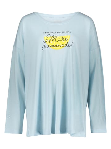 Vivance Pyjama-Oberteil in Hellblau