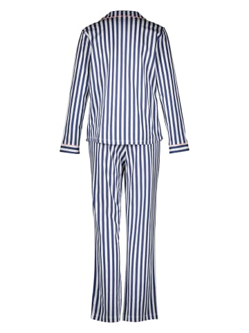 Pyjama donkerblauw/wit