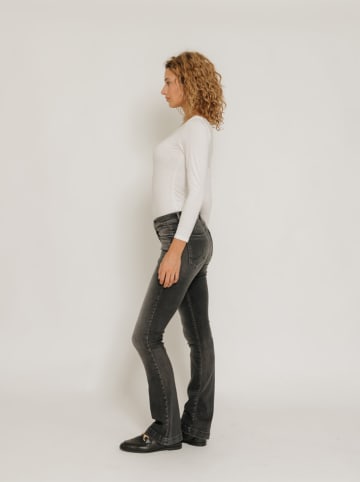 LTB Spijkerbroek "Fallon" - flare fit - antraciet