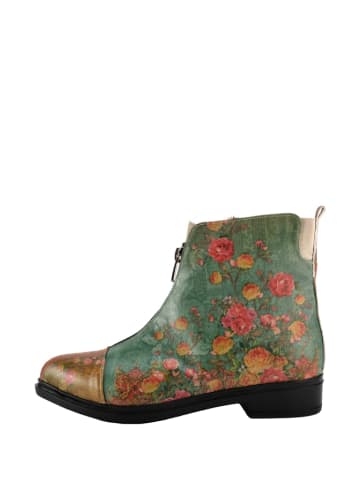 Boots in Blau/ Braun