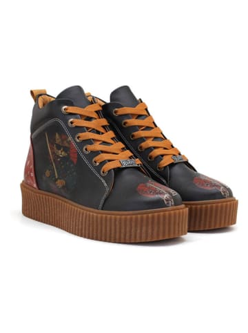 Sneakersy w kolorze granatowo-pomarańczowym
