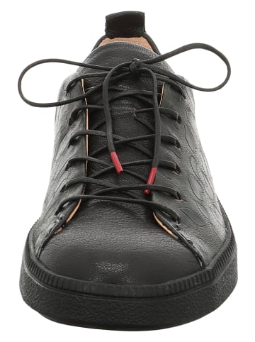 Think! Leder-Sneakers "Turna" in Schwarz