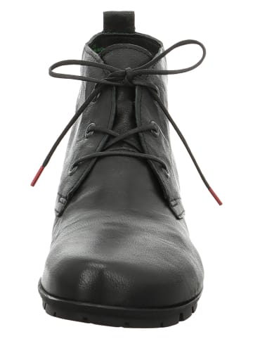 Think! Leder-Schnürschuhe "Menscha" in Schwarz