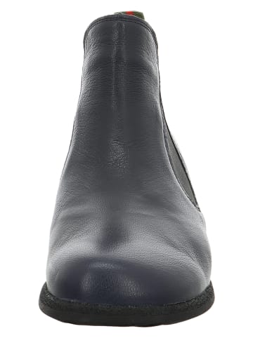 Think! Leder-Chelsa-Boots "Rento" in Dunkelblau