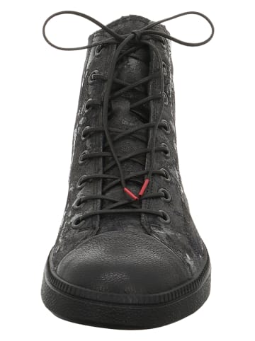 Think! Leder-Sneakers "Turna" in Schwarz