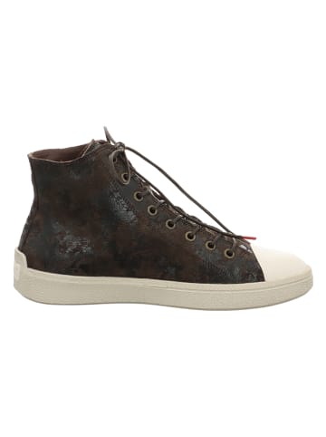 Think! Leder-Sneakers "Turna" in Braun