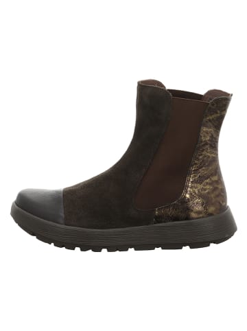 Think! Leder-Chelsea-Boots "Comoda" in Braun