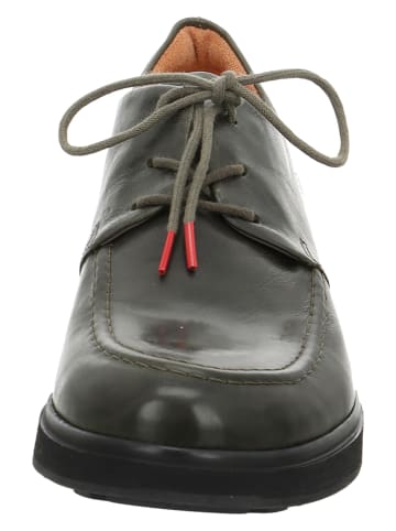 Think! Leren veterschoenen "Cogita" kaki