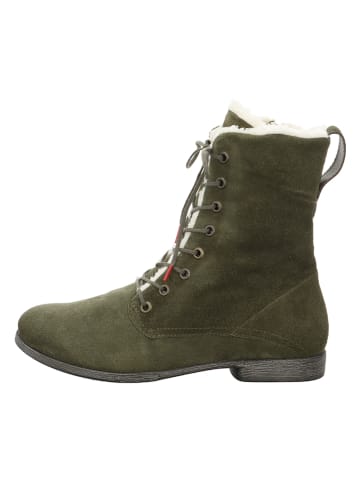 Think! Leren boots "Agrat" kaki