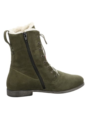 Think! Leren boots "Agrat" kaki