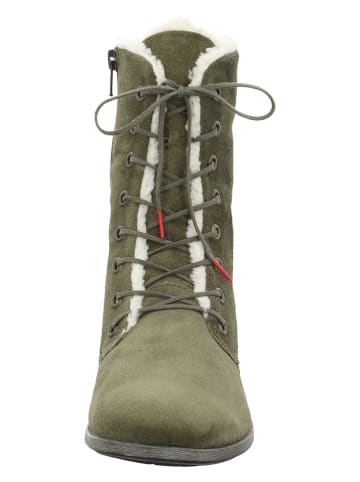 Think! Leren boots "Agrat" kaki