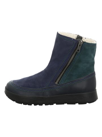 Think! Leder-Boots "Comoda" in Lila/ Petrol