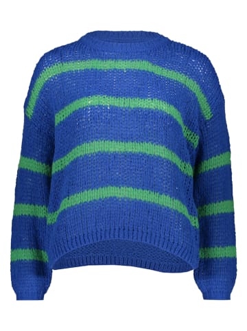 Pullover in Blau/ Grün