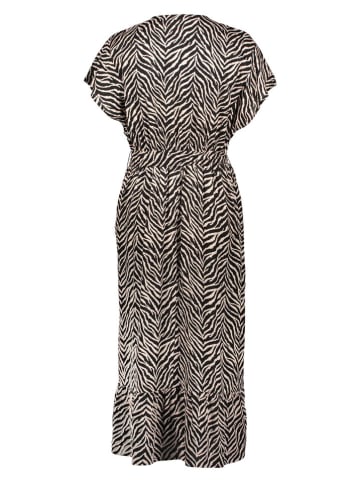 Kleid in Schwarz/ Beige