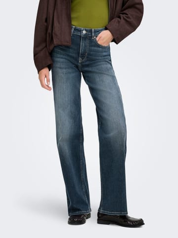 Jeans - Wide leg - in Dunkelblau