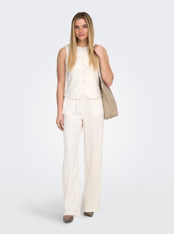 Anzugsweste in Creme