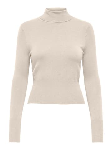Rollkragenpullover in Beige
