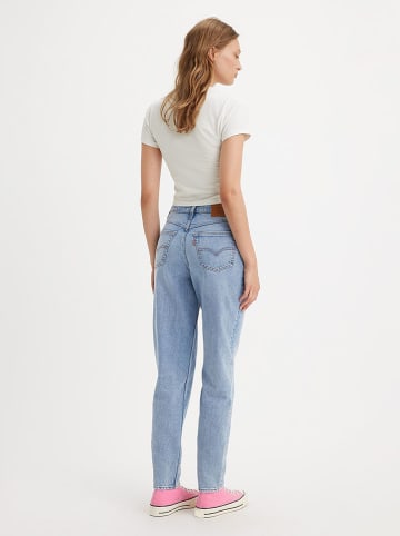 Dżinsy "80s" - Mom fit - w kolorze błękitnym