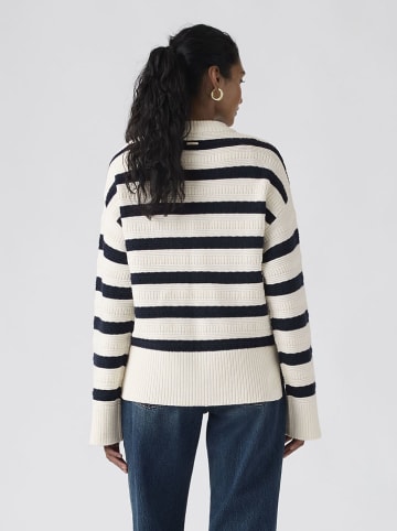 Pullover "Candide" in Weiß/ Schwarz