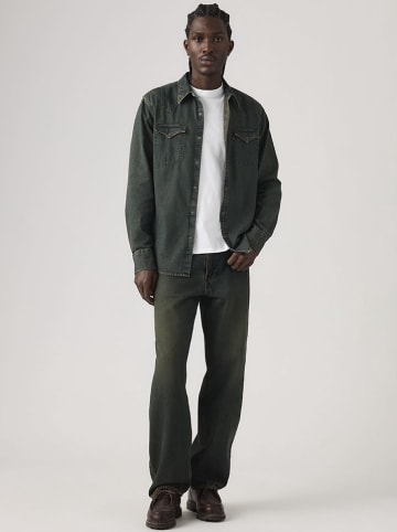 Jeans "568" - Loose Straight fit - in Dunkelblau/ Khaki
