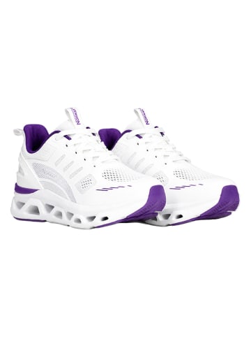 Geographical Norway Sneakers "Oriane" in Weiß/ Lila
