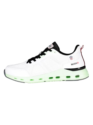Geographical Norway Sneakers "Osman" in Weiß/ Grün