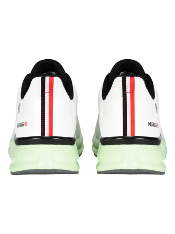 Geographical Norway Sneakersy "Osman" w kolorze biało-zielonym
