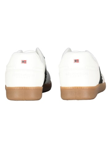 Geographical Norway Sneakersy "Objection" w kolorze biało-zielonym