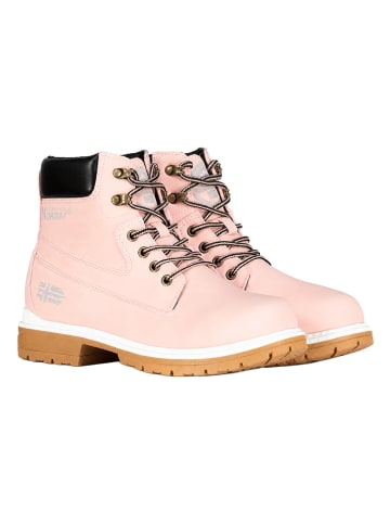 Geographical Norway Leder-Boots "Orafa" in Rosa
