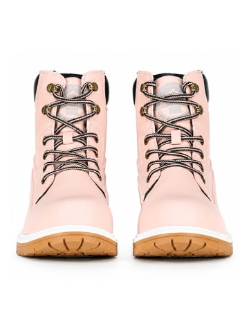 Geographical Norway Leder-Boots "Orafa" in Rosa