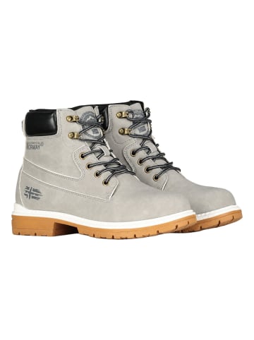 Geographical Norway Leder-Boots "Orafa" in Grau