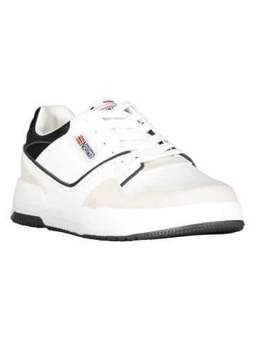 Geographical Norway Sneakersy "Othello" w kolorze biało-czarnym