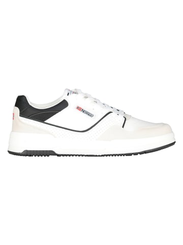 Geographical Norway Sneakersy "Othello" w kolorze biało-czarnym