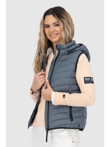 Doorgestikte bodywarmer "Lenka" grijs
