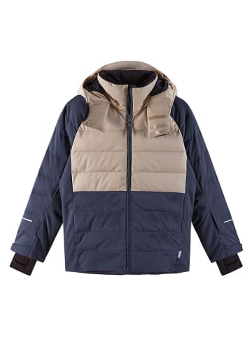 Winterjacke "Kuosku" in Dunkelblau/ Beige