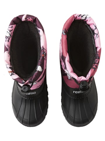 Reima Leder-Winterboots "Moomin Nefar" in Rosa/ Schwarz