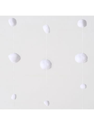 Zasłona "Snowfall" w kolorze białym - 90 x 200 cm