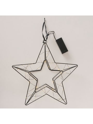 LED-Dekoanhänger "Elvira" in Schwarz - (B)29,5 x (H)6 cm