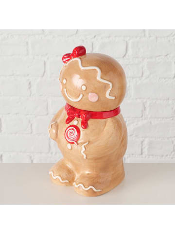 Pojemnik "Ginger" w kolorze jasnobrązowo-czerwonym - wys. 22 cm