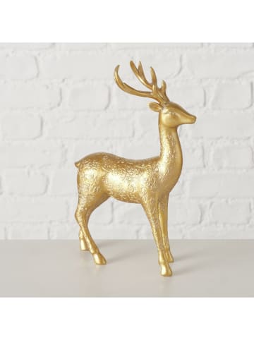 2er-Set: Dekofiguren "Pete" in Gold - (B)16 x (H)21,5 cm