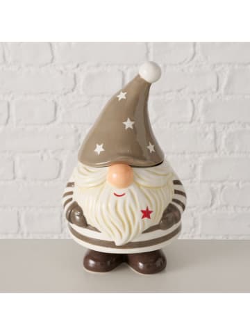 Vorratsdose "Willi" in Weiß/ Beige - (H)20,5 cm