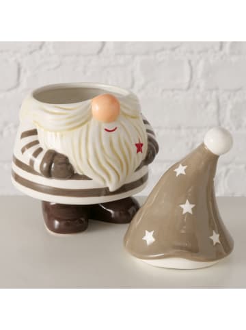 Vorratsdose "Willi" in Weiß/ Beige - (H)20,5 cm