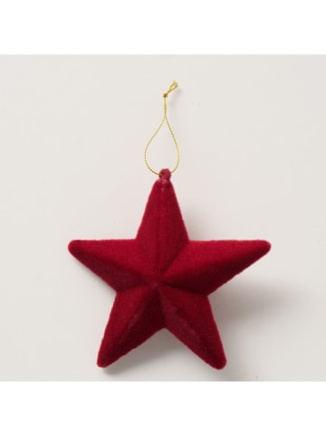 2er-Set: Weihnachtsanhänger "Estel" in Rot - (H)13 cm