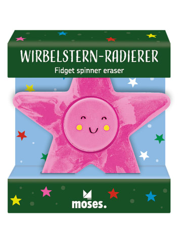 moses. 2er-Set: Radierer "Wirbelstern" - ab 3 Jahren (Überraschungsprodukt)